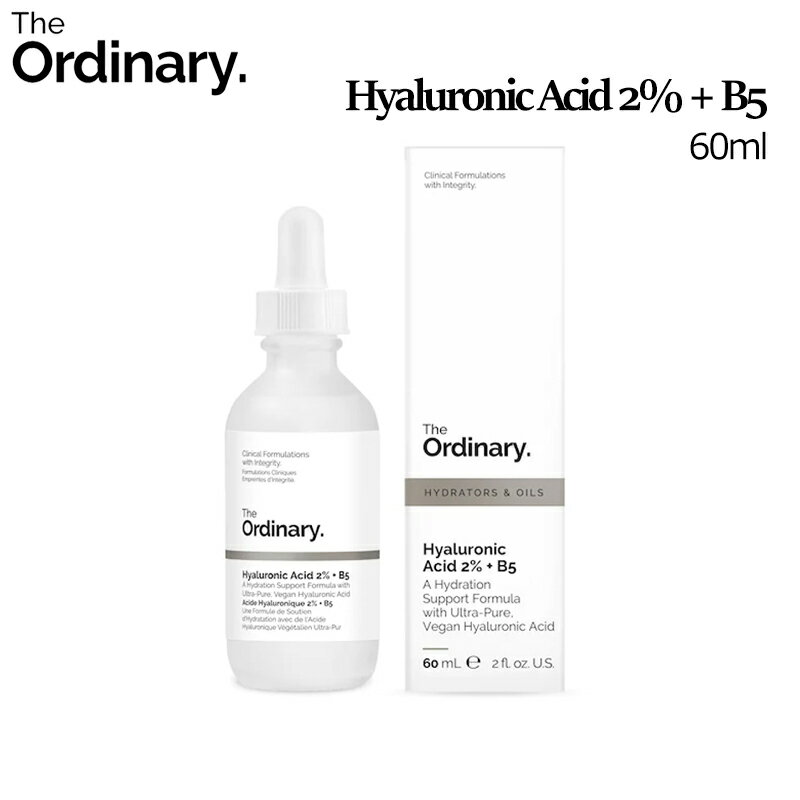 [ジオーディナリー] The Ordinary Hyaluronic Acid 2% + B5 60ml/ヒアルロン酸2%＋B5 60ml/Squalane/ビュッフェ/ビタミンC/グリコール酸/ナイアシンアミド10%＋ジンク1%/美容液
