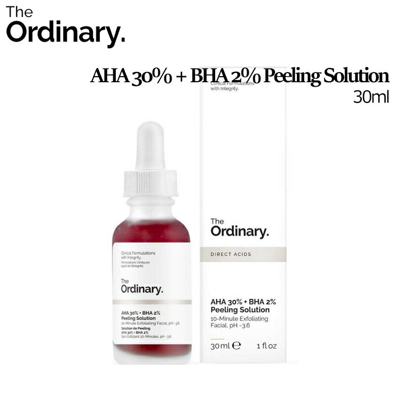 [ǥʥ꡼] The Ordinary AHA 30% + BHA 2% Peeling Solution 30ml ߤɤԡ ԡ Ʊ [ݾ]