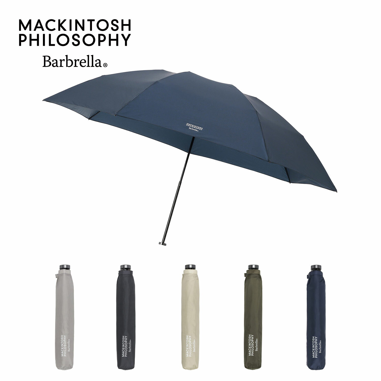 マッキントッシュフィロソフィー 傘 レディース MACKINTOSH PHILOSOPHY マッキントッシュ フィロソフィー 雨傘 超軽量 折りたたみ傘 大きめ60cm バーブレラ ユニセックス 2024 レディース メンズ UV チェック タータンチェック カーボン ワイドサイズ ブランド【ムーンバット公式】