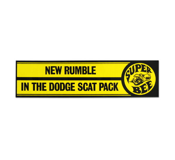 NEW RUMBLE IN THE DODGE SCAT PACK - Super Bee