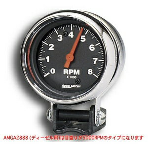 パフォーマンス 5000RPM ブラック ミニ タコメーター ディーゼル用