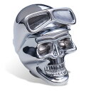 Chrome Skull with Goggle Vtgmu