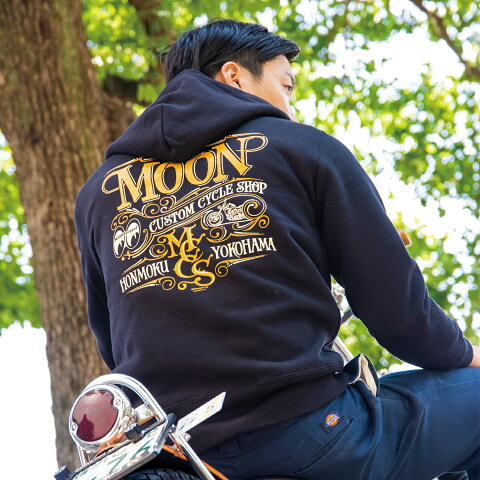 MOON (ムーン) Custom Cycle Shop ジップ フーディー