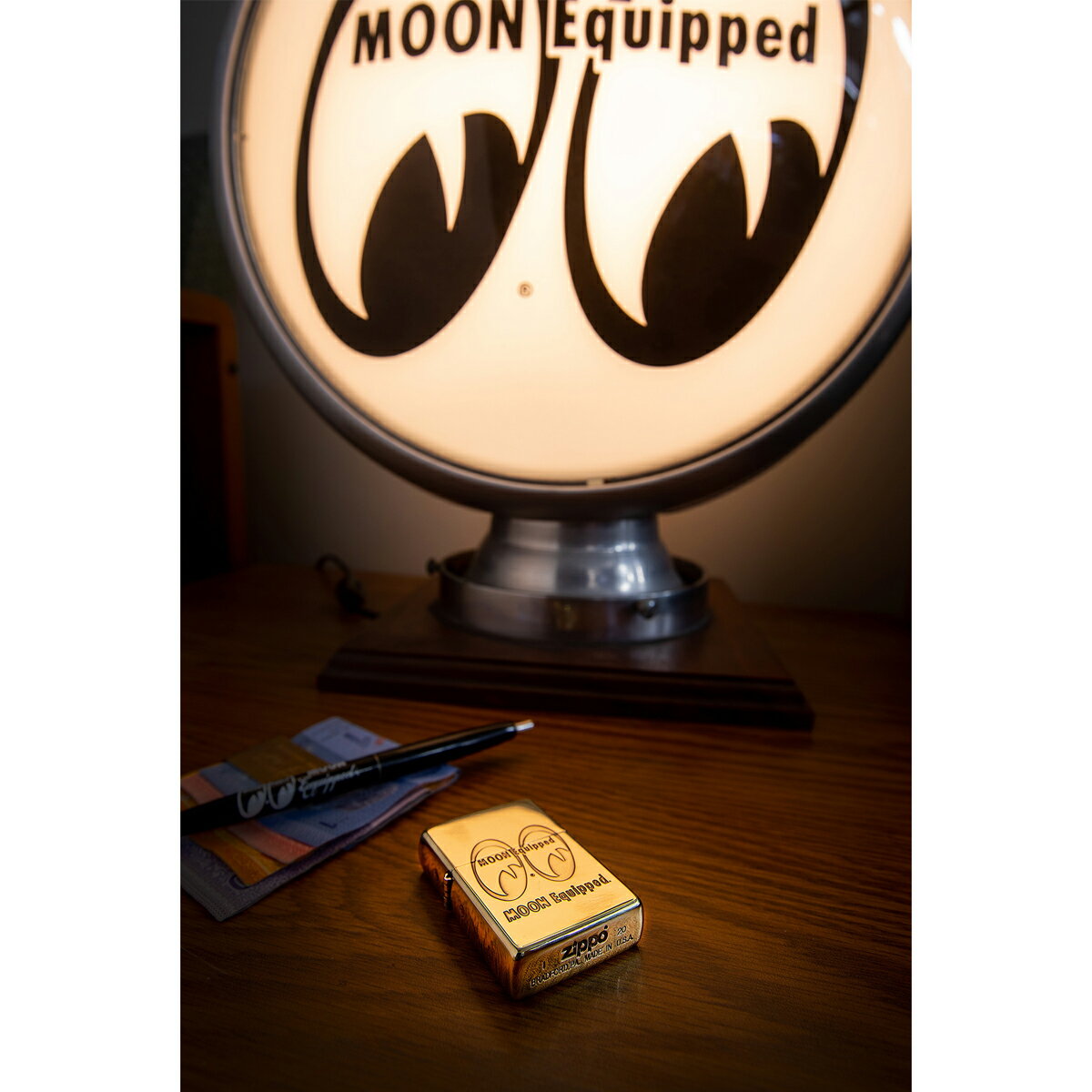 MOON Equipped Zippo ライター (Brass)