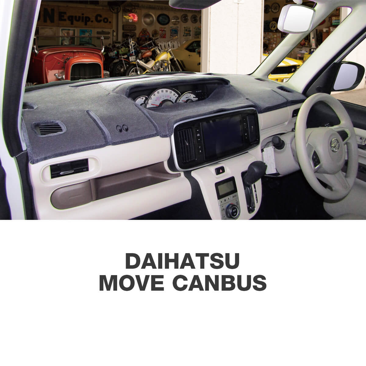 ダイハツ(DAIHATSU) ムーヴ / ムーヴ キャンバス MOONEYES オリジナル ダッシュマット ダッシュボードマット 2