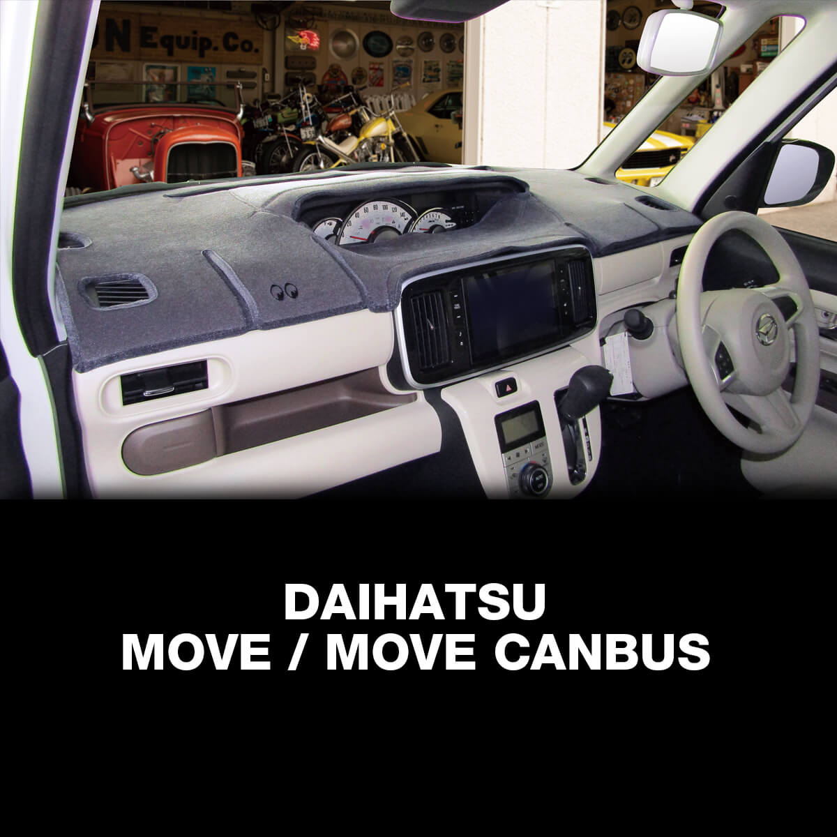 ダイハツ(DAIHATSU) ムーヴ / ムーヴ キャンバス MOONEYES オリジナル ダッシュマット ダッシュボードマット 1