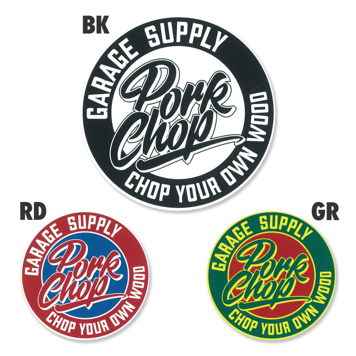 ポークチョップ PORKCHOP Script ステッカー