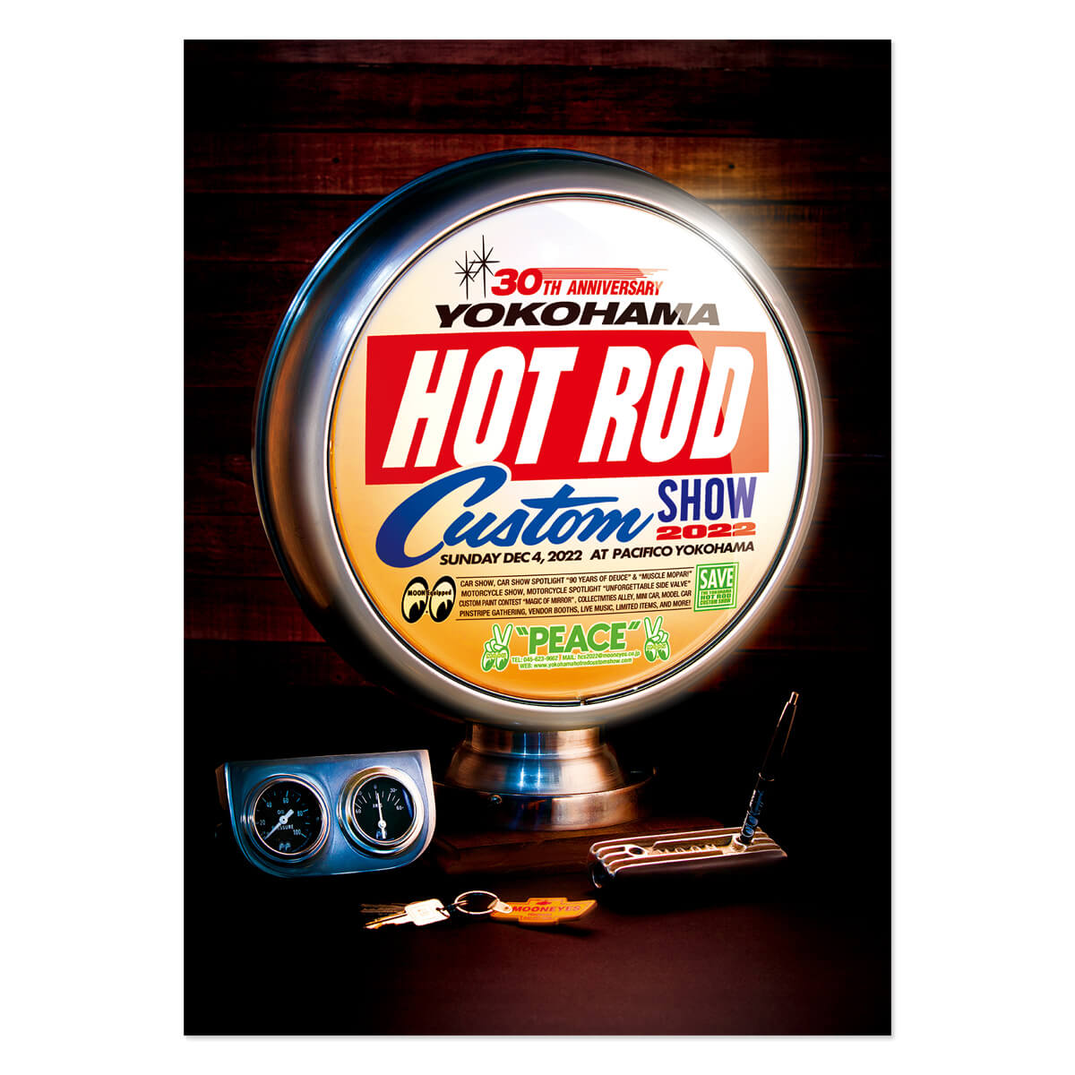 ムーンアイズ 30th Anniversary YOKOHAMA HOT ROD CUSTOM SHOW 2022 ポスター