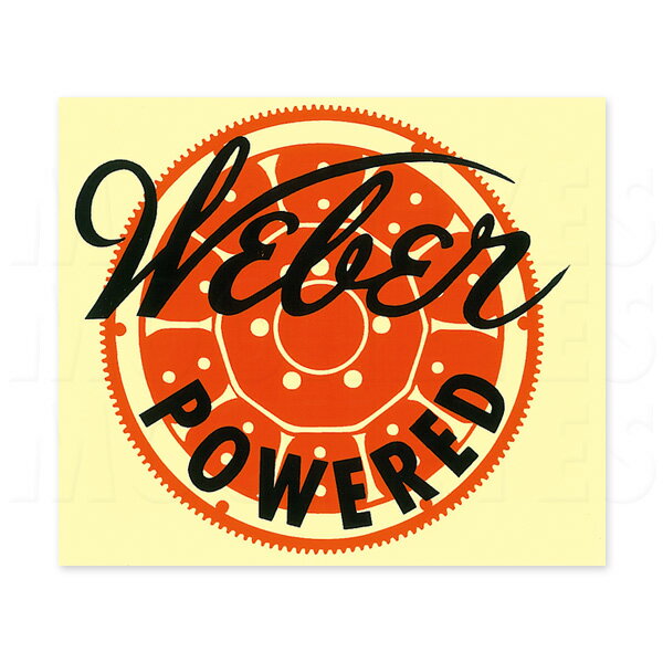 Rakuten - ホットロッド Weber Powered ステッカー