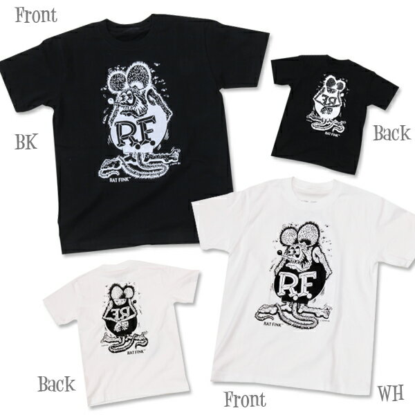 Rat Fink (ラット フィンク) MONO Tシャツ ブラック & ホワイト