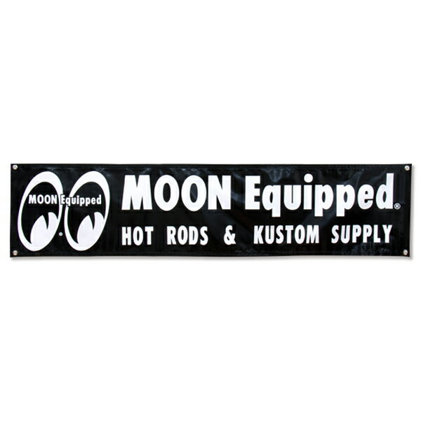 MOON Equipped (ムーン イクイップド) Black ビニール バナー