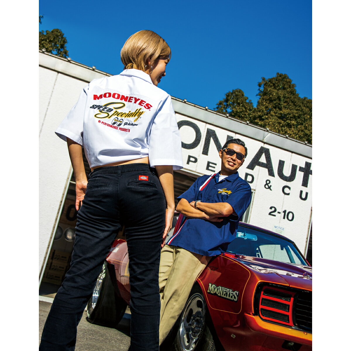 ムーンアイズ MOON レーシング ストライプ シャツ