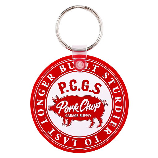 ポークチョップ PORKCHOP サークル ロゴ キーリング ポークチョップ PORKCHOP サークル ロゴ キーリング