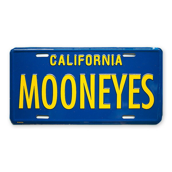 MOONEYES (ムーンアイズ) カリフォルニア ライセンス プレート ブルー