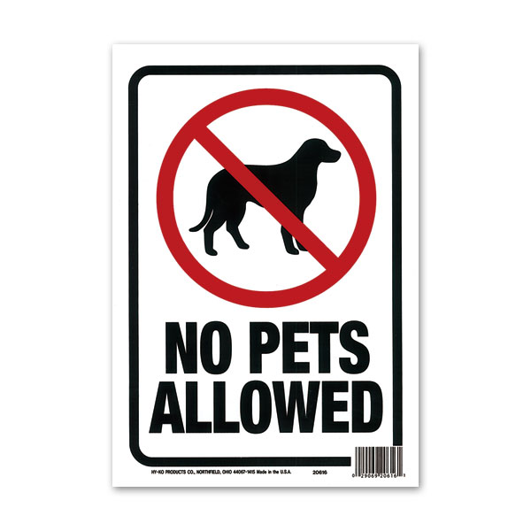 NO PETS ALLOWED (ڥåԲ) åץ졼