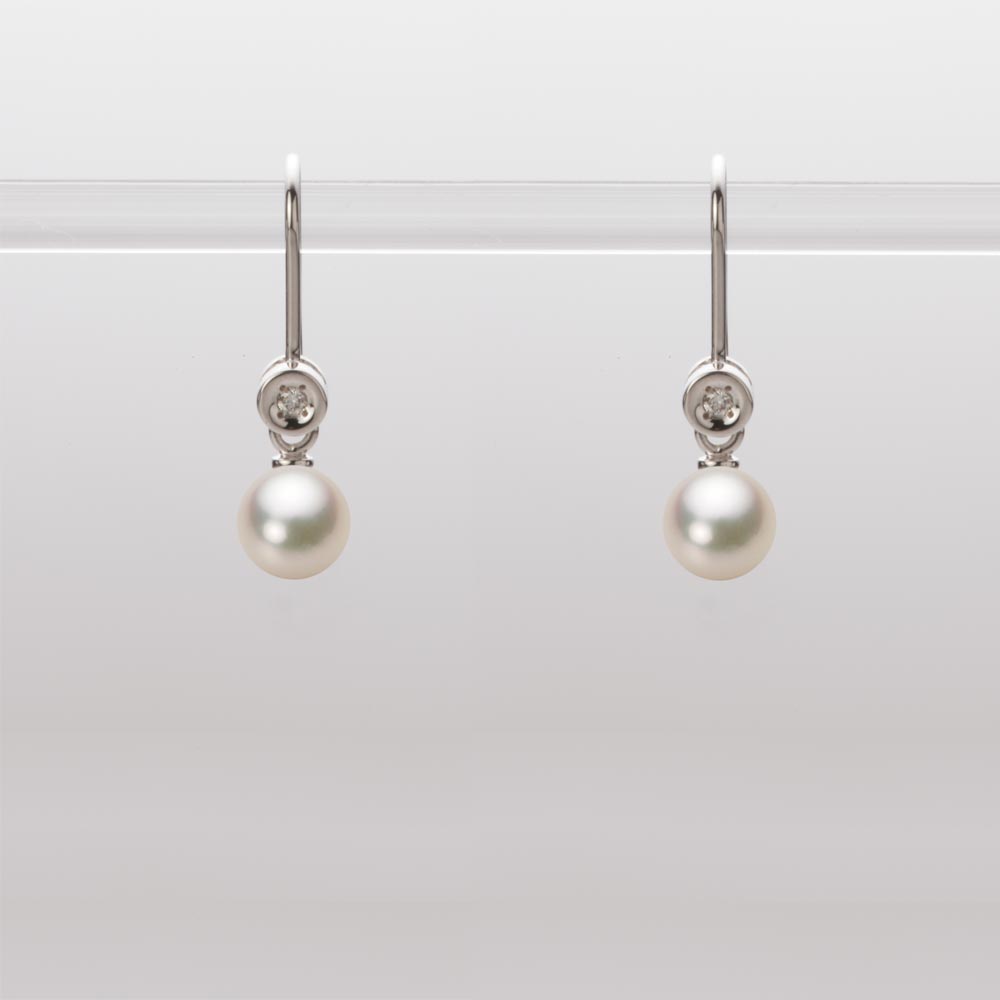 ベビーパール ピアス フック あこや真珠 5.0mm アコヤ 真珠 ピアス K18WG ホワイトゴールド レディース HA00050R11CG0885W0 ムーンレーベル Moon Label