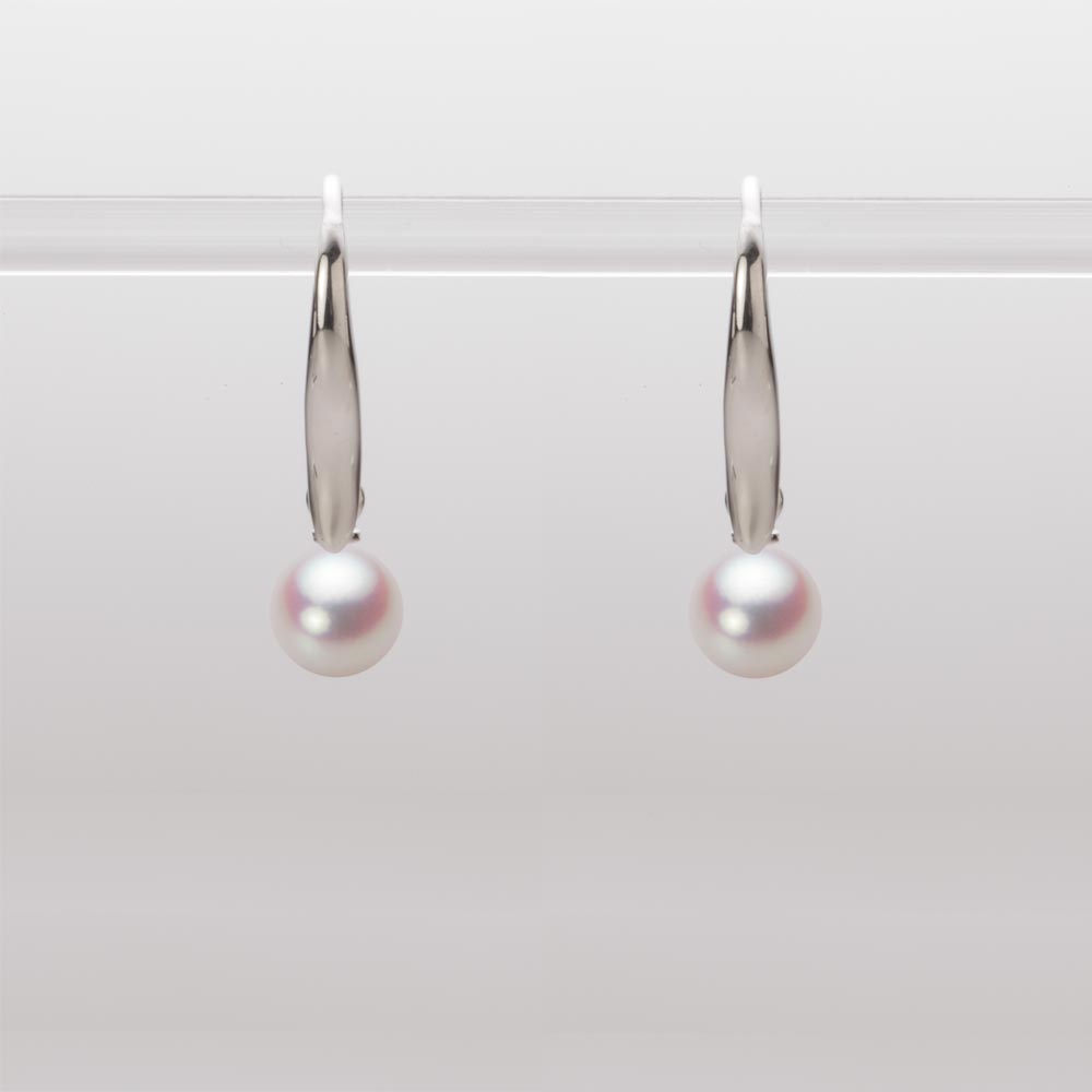 ベビーパール ピアス フック あこや真珠 5.5mm アコヤ 真珠 ピアス K18WG ホワイトゴールド レディース HA00055R11WPN716W0 ムーンレーベル Moon Label