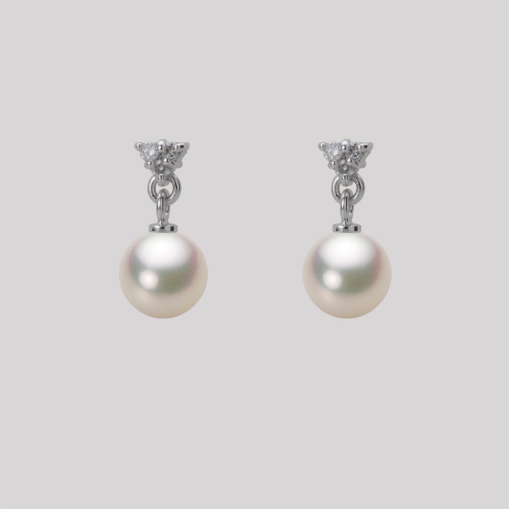 パール ピアス あこや真珠 6.0mm アコヤ 真珠 ピアス K18WG ホワイトゴールド レディース HA00060R12CW0617W0 ムーンレーベル Moon Label