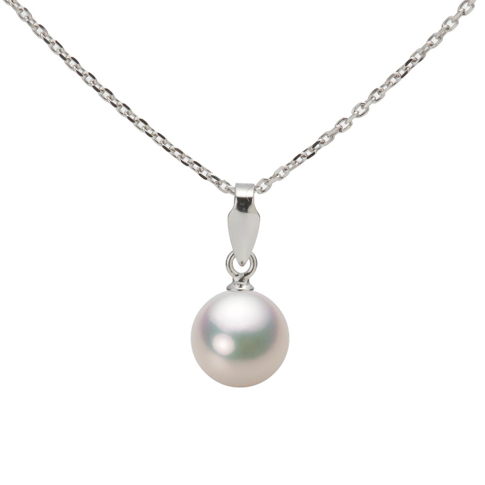 【ポイント10倍】 パール ペンダント トップ あこや真珠 7.0mm アコヤ 真珠 ペンダント トップ K18WG ホワイトゴールド 18金 レディース HA00070R11CW0U188W-T ムーンレーベル Moon Label