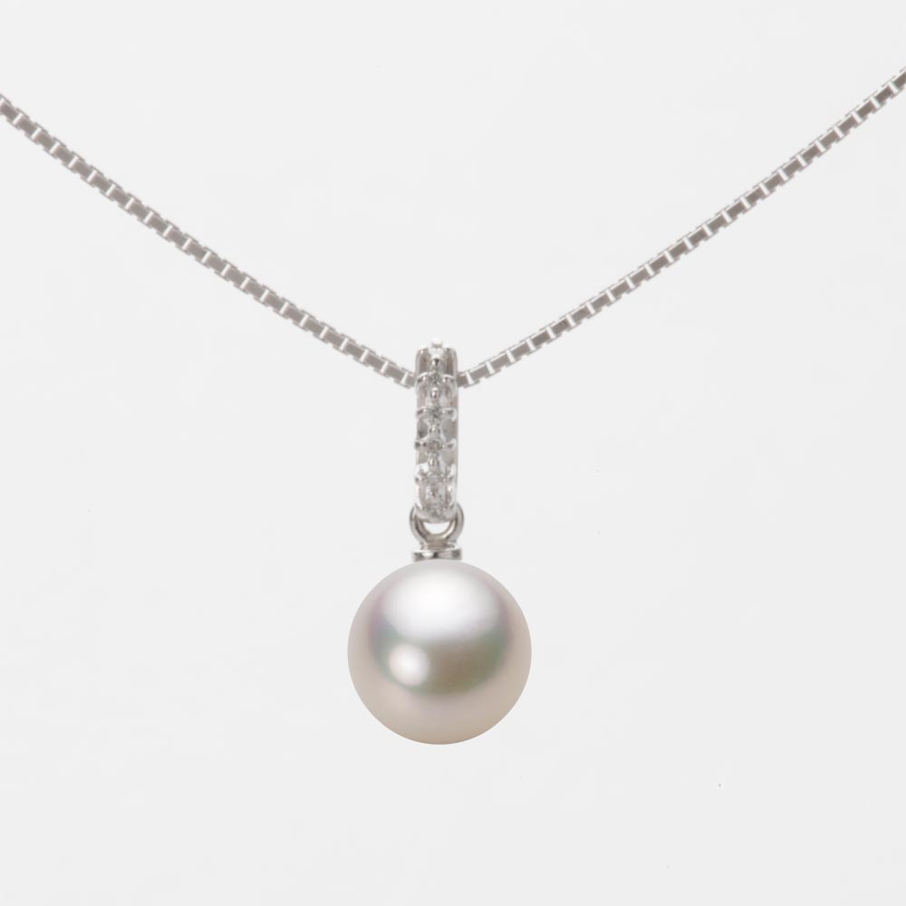 パール ペンダント トップ あこや真珠 7.0mm アコヤ 真珠 ペンダント トップ K18WG ホワイトゴールド 18金 レディース HA00070R13CW01495W-T ムーンレーベル Moon Label