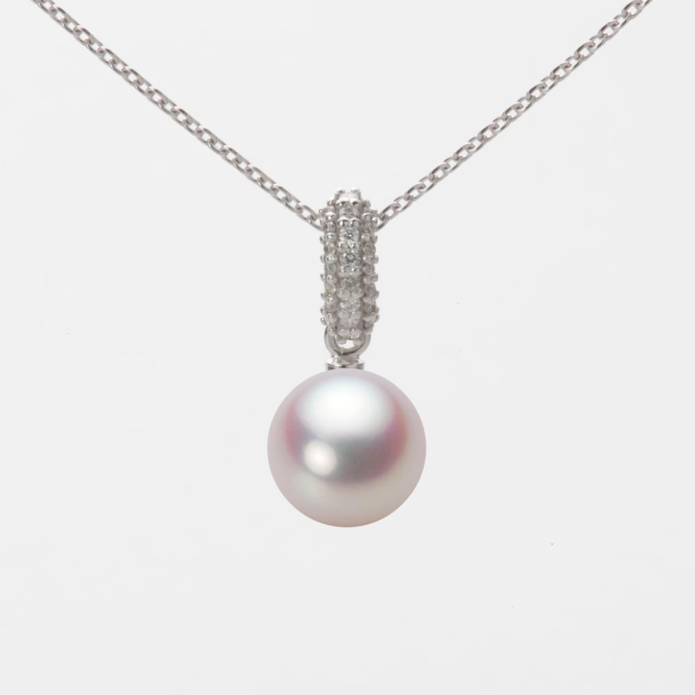 パール ペンダント トップ あこや真珠 7.5mm アコヤ 真珠 ペンダント トップ K18WG ホワイトゴールド 18金 レディース HA00075R11WPN1489W-T ムーンレーベル Moon Label