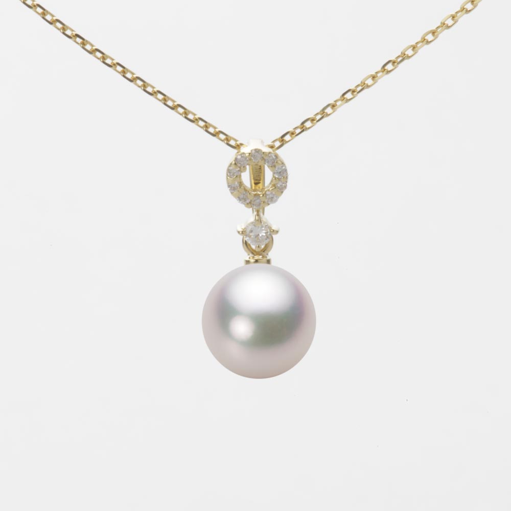 パール ペンダント トップ あこや真珠 7.5mm アコヤ 真珠 ペンダント トップ K18 イエローゴールド 18金 レディース HA00075R12WPG1474Y-T ムーンレーベル Moon Label