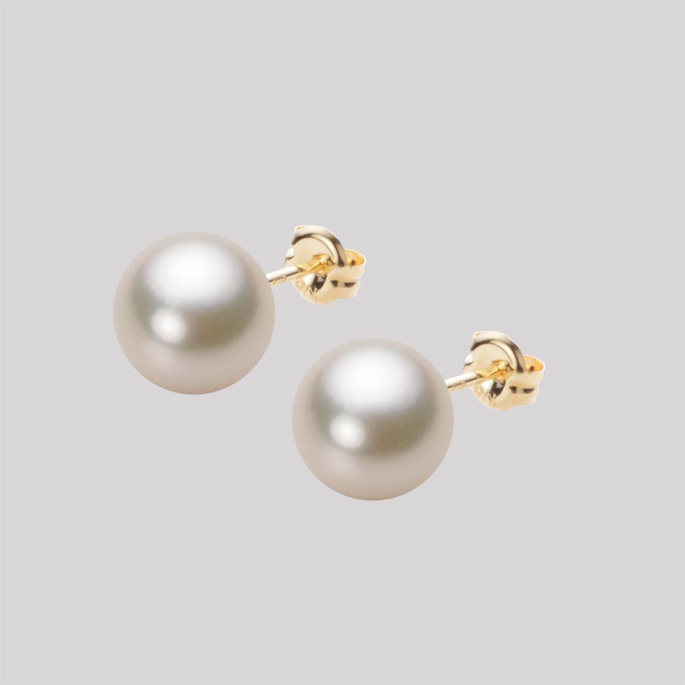 パール ピアス あこや真珠 パールピアス 8.0mm アコヤ 真珠 ピアス K18 イエローゴールド 18金 レディース HA00080R13CG0PA03Y ムーンレーベル Moon Label