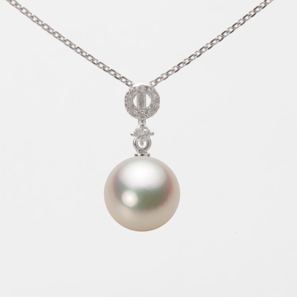 パール ペンダント トップ あこや真珠 8.5mm アコヤ 真珠 ペンダント トップ K18WG ホワイトゴールド 18金 レディース HA00085R11CG01474W-T ムーンレーベル Moon Label