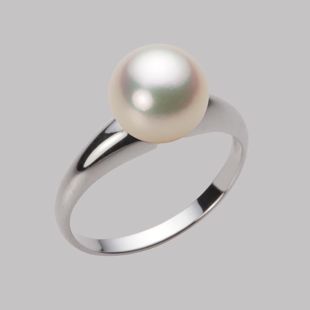 パール リング 指輪 あこや真珠 8.5mm アコヤ 真珠 リング PT900 プラチナ レディース HA00085R11CG0R02P8 ムーンレーベル Moon Label