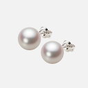 パール ピアス あこや真珠 9.0mm アコヤ 真珠 ピアス Pt900 プラチナ レディース HA00090R13WPNPA08P ムーンレーベル Moon Label