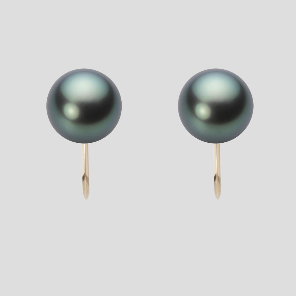 パール イヤリング 8mm 黒蝶 真珠 イヤリング K18 イエローゴールド レディース NB00008R22DG0Y06Y0 ムーンレーベル Moon Label