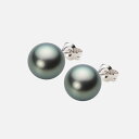 ブラック パール ピアス 9mm 黒蝶 真珠 ピアス PT900 プラチナ レディース NB00009R22DG0PA08P ムーンレーベル Moon Label(4)