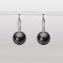 ブラック パール ピアス 10mm 黒蝶 真珠 ピアス K18WG ホワイトゴールド 18金 レディース NB00010R11BK0716W0 ムーンレーベル Moon Label(4)