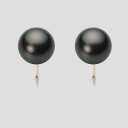 ブラック パール イヤリング 10mm 黒蝶 真珠 イヤリング K18 イエローゴールド 18金 レディース NB00010R11BK0Y06Y0 ムーンレーベ...