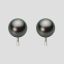 ブラック パール イヤリング 10mm 黒蝶 真珠 イヤリング K14WG ホワイトゴールド レディース NB00010R11PC0Y04W0 ムーンレーベル ...