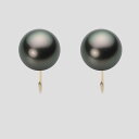 ブラック パール イヤリング 10mm 黒蝶 真珠 イヤリング K18 イエローゴールド 18金 レディース NB00010R11PC0Y06Y0 ムーンレーベ...