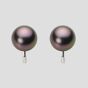 ブラック パール イヤリング 10mm 黒蝶 真珠 イヤリング K14WG ホワイトゴールド レディース NB00010R11RB0Y04W0 ムーンレーベル ...