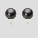 ブラック パール イヤリング 10mm 黒蝶 真珠 イヤリング K18 イエローゴールド 18金 レディース NB00010R12BK0Y06Y0 ムーンレーベ...