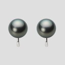 ブラック パール イヤリング 10mm 黒蝶 真珠 イヤリング K14WG ホワイトゴールド レディース NB00010R12DG0Y04W0 ムーンレーベル ...