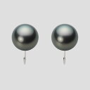 ブラック パール イヤリング 10mm 黒蝶 真珠 イヤリング PT900 プラチナ レディース NB00010R12DG0Y09P0 ムーンレーベル Moon...