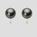 ブラック パール イヤリング 10mm 黒蝶 真珠 イヤリング K18 イエローゴールド 18金 レディース NB00010R12PC0Y06Y0 ムーンレーベ...