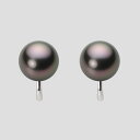 ブラック パール イヤリング 10mm 黒蝶 真珠 イヤリング K14WG ホワイトゴールド レディース NB00010R12RB0Y04W0 ムーンレーベル ...