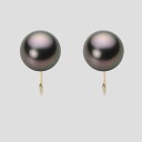 ブラック パール イヤリング 10mm 黒蝶 真珠 イヤリング K18 イエローゴールド 18金 レディース NB00010R12RB0Y06Y0 ムーンレーベ...