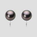 ブラック パール イヤリング 10mm 黒蝶 真珠 イヤリング PT900 プラチナ レディース NB00010R12RB0Y09P0 ムーンレーベル Moon...