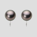 ブラック パール イヤリング 10mm 黒蝶 真珠 イヤリング PT900 プラチナ レディース NB00010R13RB0Y09P0 ムーンレーベル Moon...