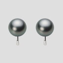 ブラック パール イヤリング 10mm 黒蝶 真珠 イヤリング K14WG ホワイトゴールド レディース NB00010R23DG0Y04W0 ムーンレーベル ...