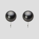 ブラック パール イヤリング 10mm 黒蝶 真珠 イヤリング K14WG ホワイトゴールド レディース NB00010R23PC0Y03W0 ムーンレーベル ...