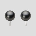 ブラック パール イヤリング 10mm 黒蝶 真珠 イヤリング K14WG ホワイトゴールド レディース NB00010R23PC0Y04W0 ムーンレーベル ...