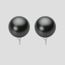 ブラック パール イヤリング 11mm 黒蝶 真珠 イヤリング K18WG ホワイトゴールド 18金 レディース NB00011R11BK0635WM ムーンレ...