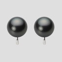 ブラック パール イヤリング 11mm 黒蝶 真珠 イヤリング K14WG ホワイトゴールド レディース NB00011R11BK0Y04W0 ムーンレーベル ...
